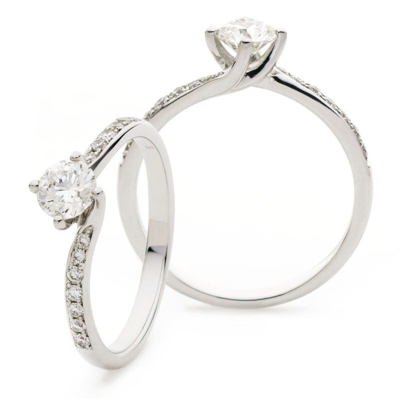 Solitaire Or 18 Carats et Diamants Lila