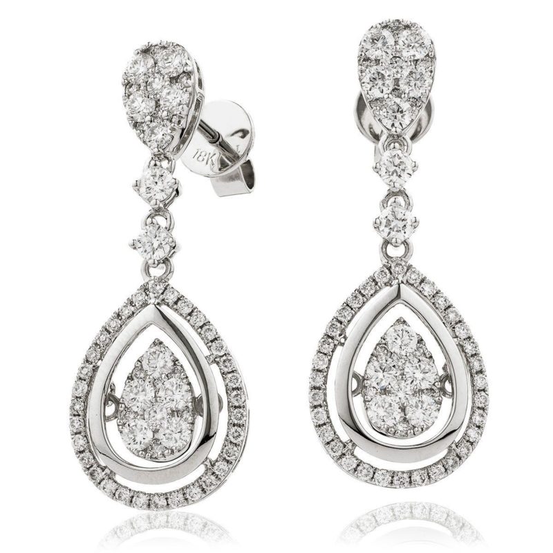 Boucles d'oreilles Diamants et Or 18 carat Wanda