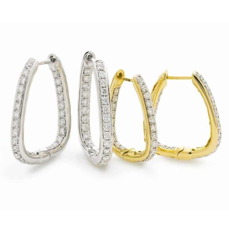 Créole Or 18 Carats et Diamants Carrye
