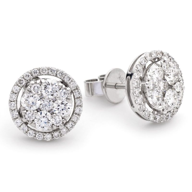 Boucles d'oreilles Diamants et Or 18 carat Carly