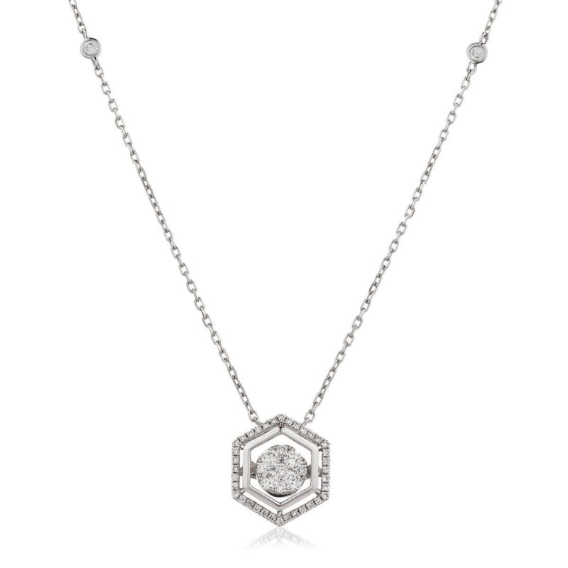 Collier Diamants et Or 18 Carats Totty