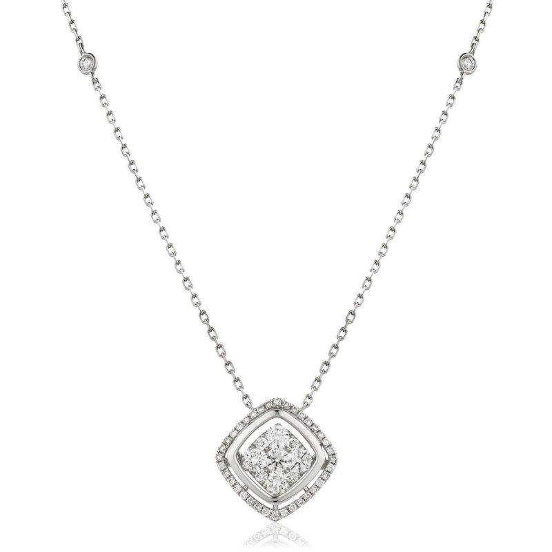 Collier Or 18 Carats et Diamants Jade