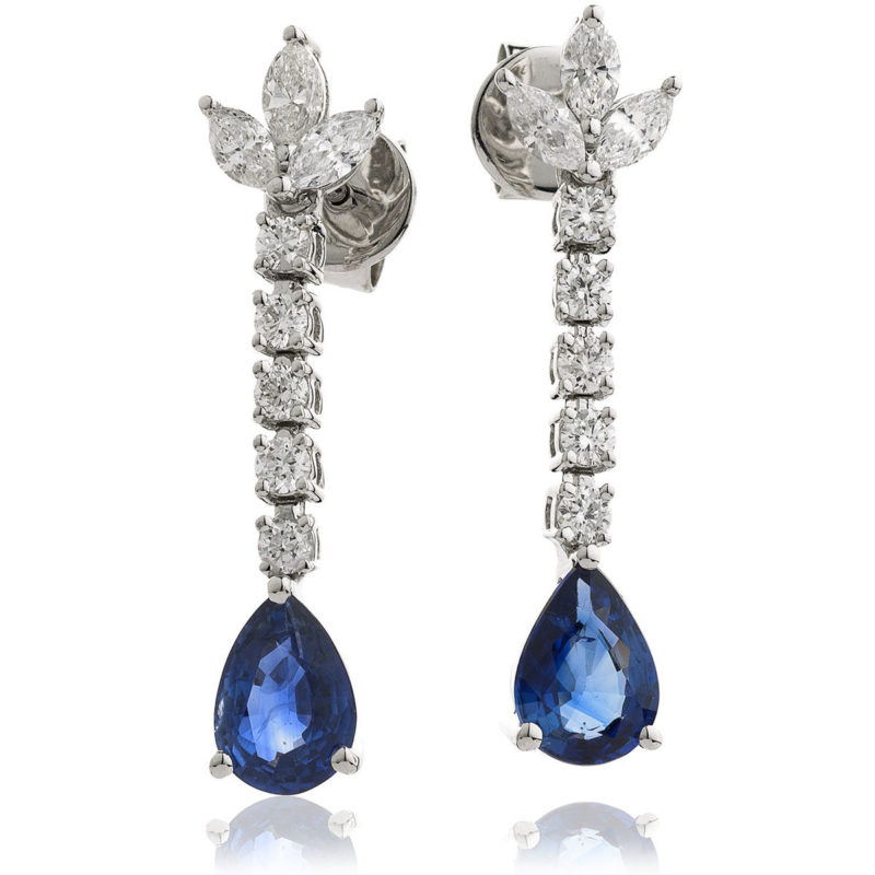 Boucles Saphir Diamants Dany by