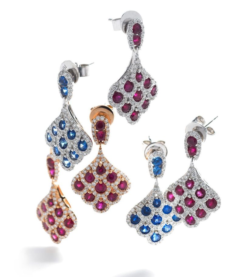 Boucle d oreille Diamants et Or 18 Carats Odelys