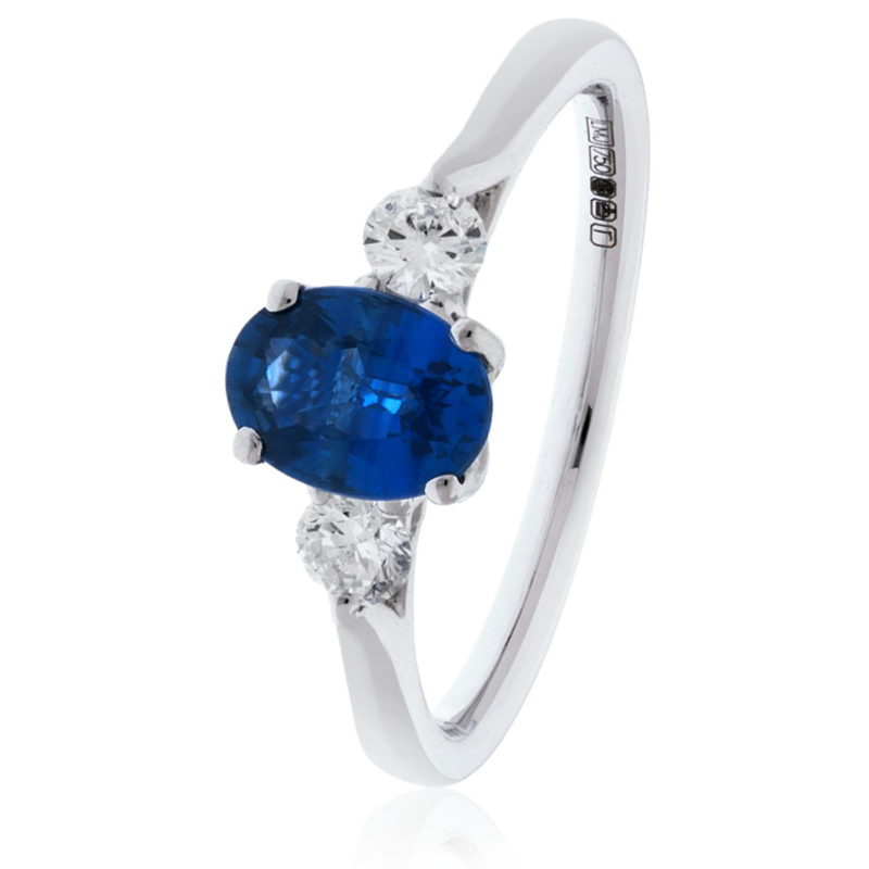 Bague Diamants Saphir Camille