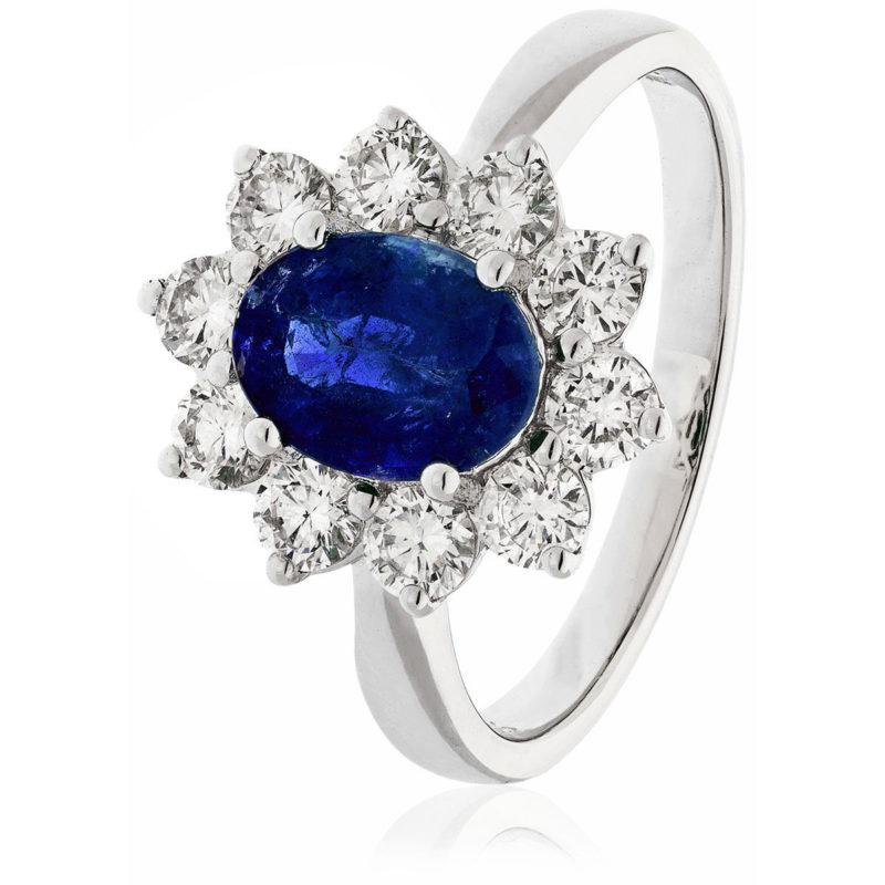Bague Diamants Saphir Diana