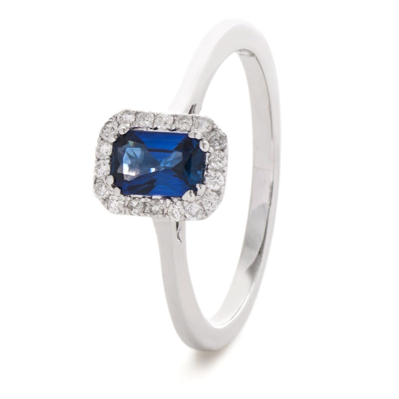Bague Diamants Saphir Agatha