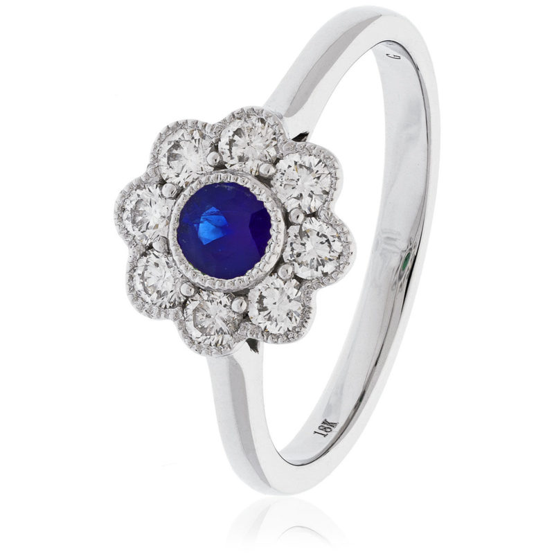 Bague Diamants Saphir Allixe