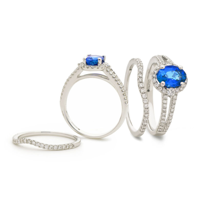 Bague Diamants Saphir Maelys