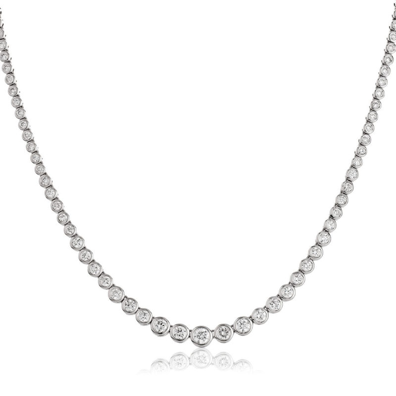 Collier Riviere Diamants et Or 18 Carats Isaure