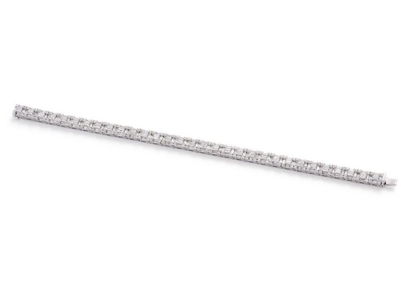 Bracelet Or 18 Carats et Diamants Riviére Constance