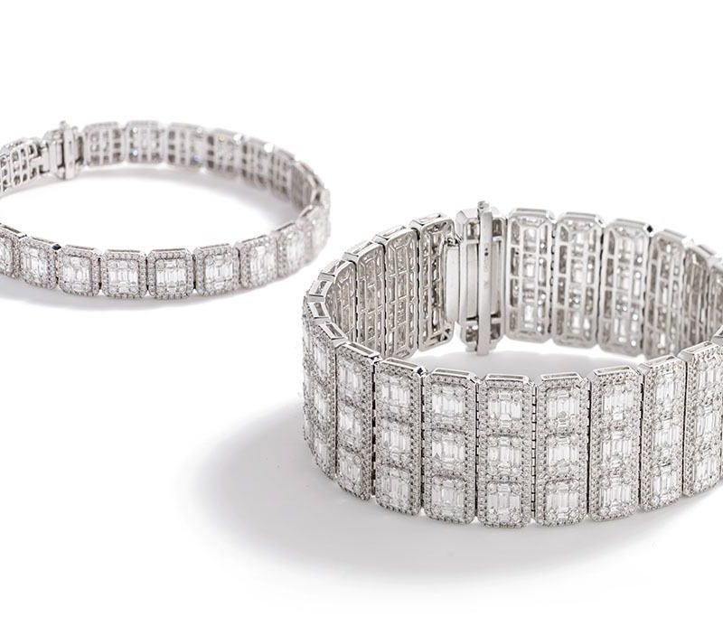 Bracelet Riviére Or 18 Carats et Diamants Salome