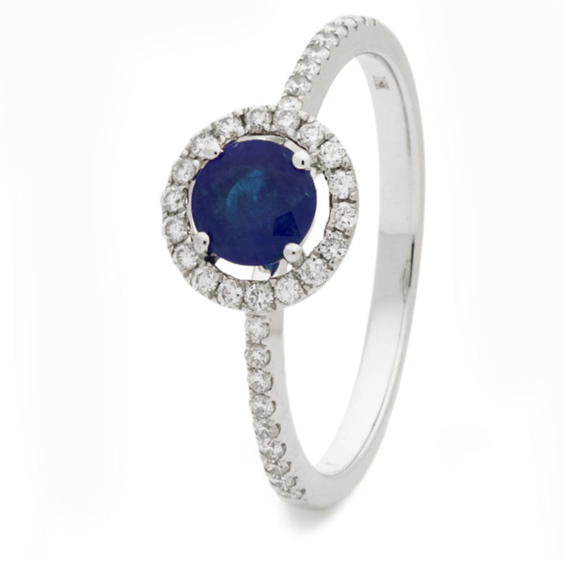 Bague Diamants Saphir Alina