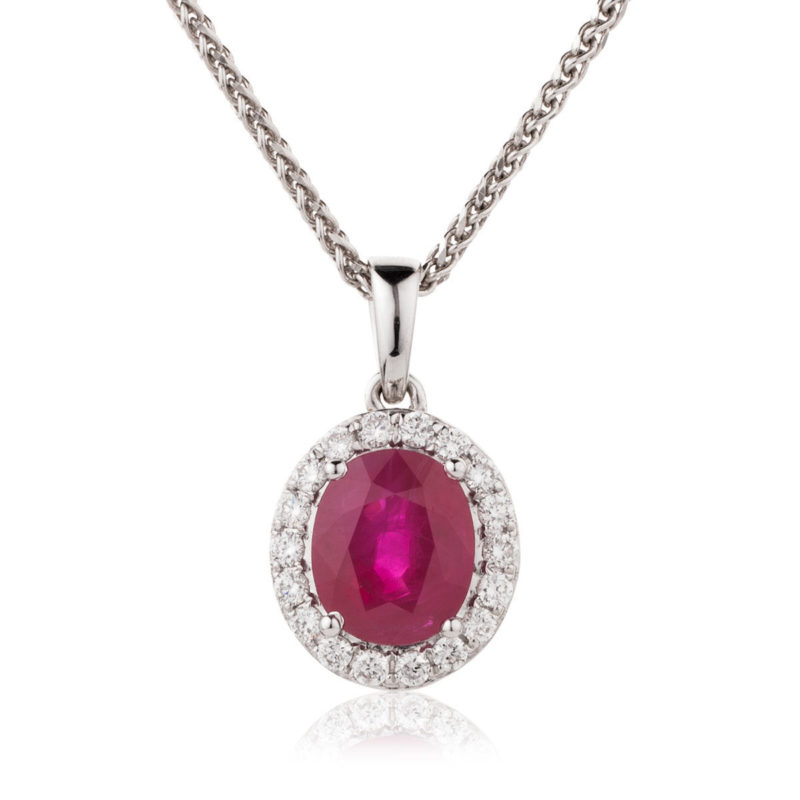 Pendentif Diamants Rubis Ciara