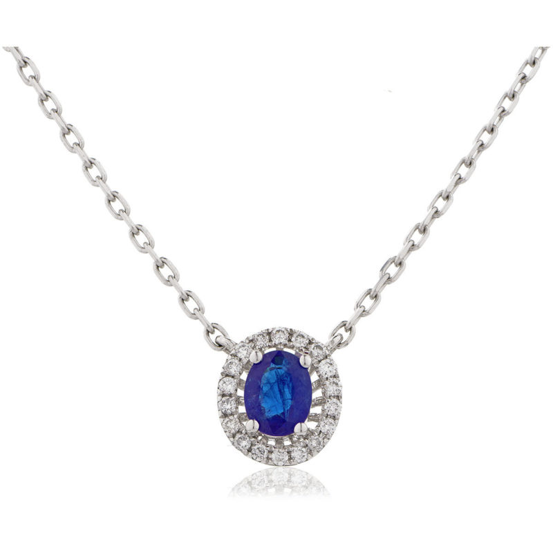 Collier Diamants Saphir Diane