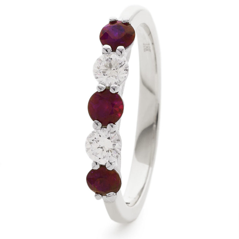 Demie-Alliance Diamants et Or 18 Carats Sabina