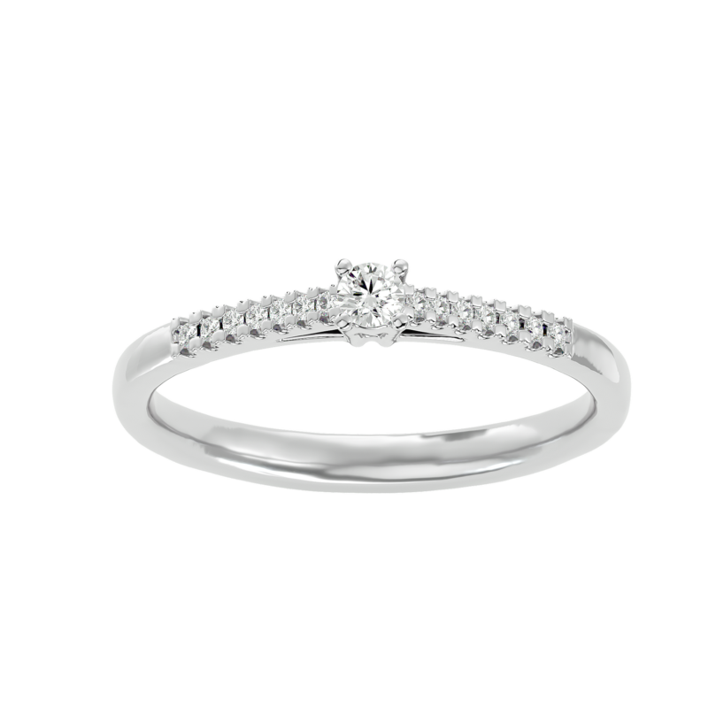 Solitaire Or 18 k Diamant Lisa