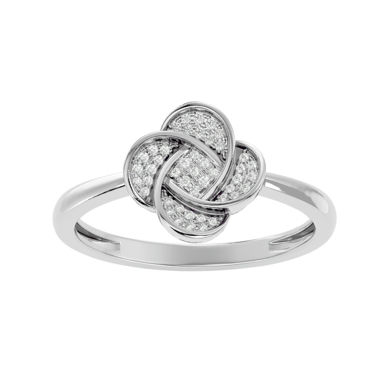 Bague Or 18 Carats et Diamants Trefle