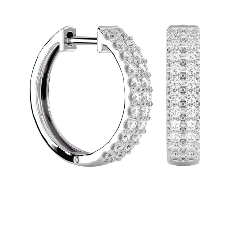 Créole Or 18 Carats et Diamants Alix