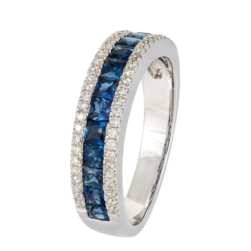 Bague Diamants Saphir Alyse