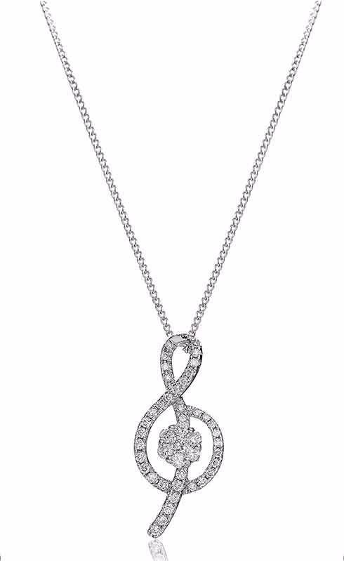 Collier Or 18 Carats et Diamants Melody