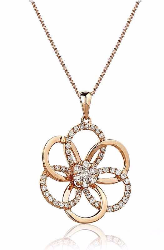 Collier Or 18 Carats et Diamants Florencia