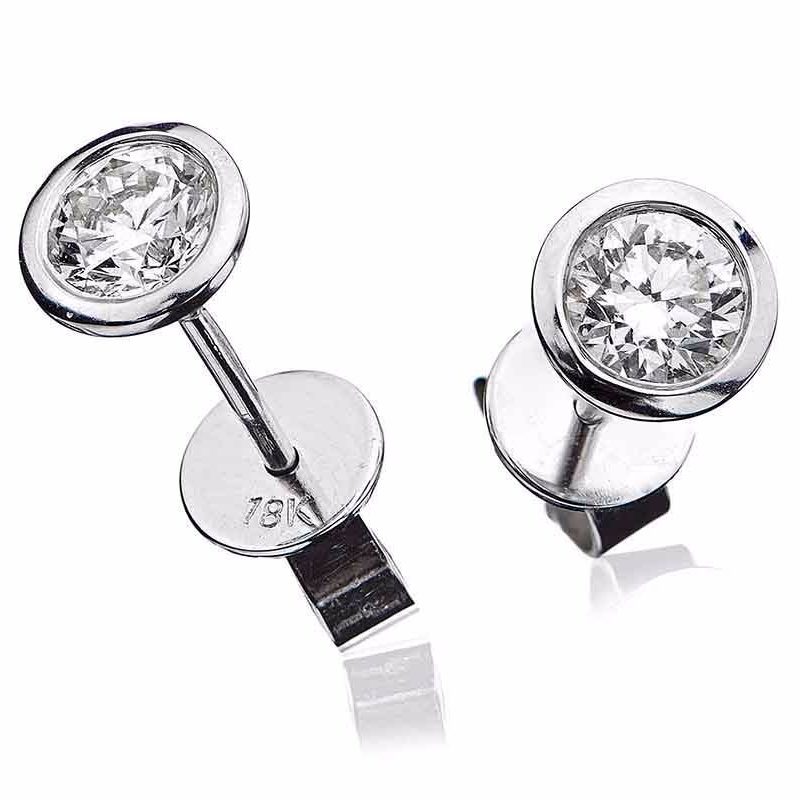 Boucles d'oreilles Or 18 carat et Diamants Sally