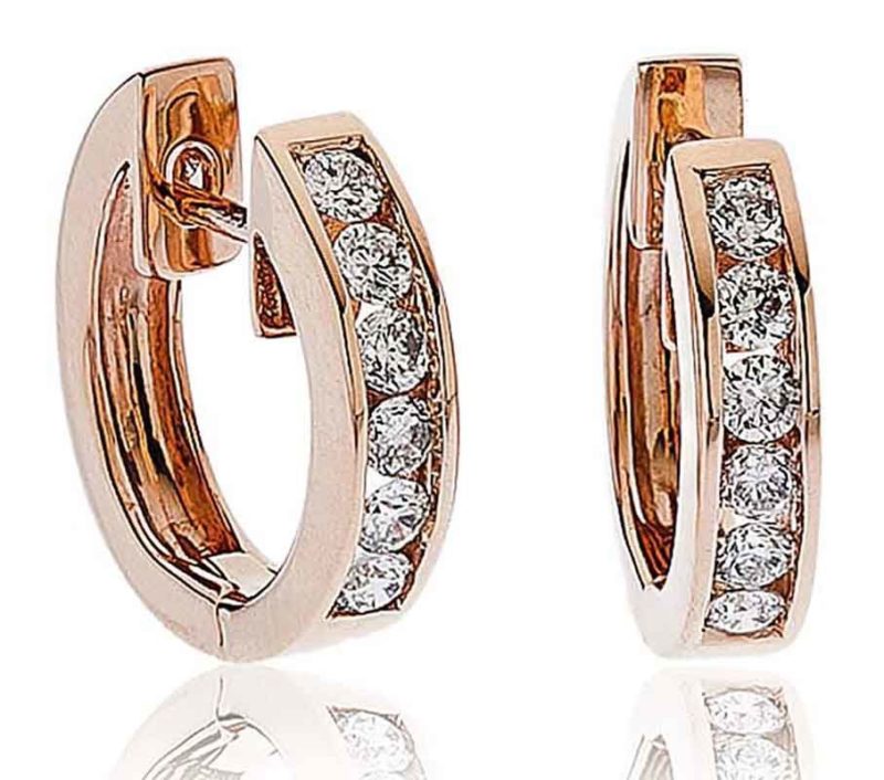 Créole Or 18 Carats et Diamants Billie