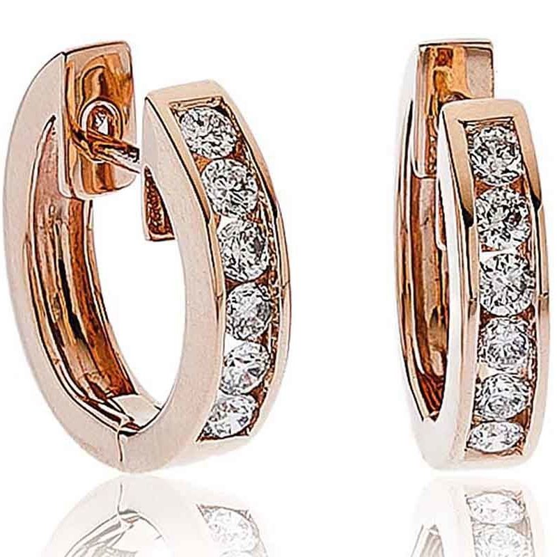 Créole Or 18 Carats et Diamants Billie