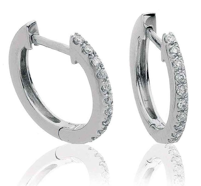 Créole Diamants et Or 18 Carats Candy