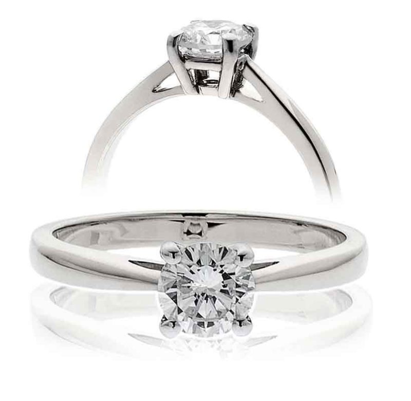 Solitaire Diamants et Or 18 Carats Sophia