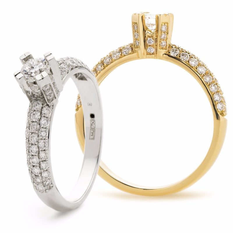 Solitaire Or Diamants Awen