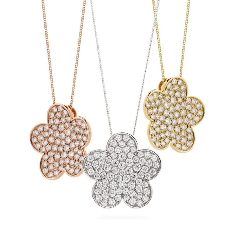 Collier Diamants et Or 18 Carats Paquerette