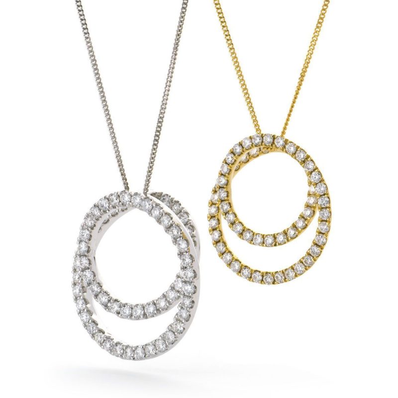Collier Diamants et Or 18 Carats Roulia