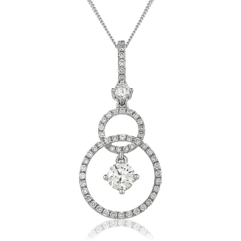 Collier Diamants et Or 18 Carats Floé