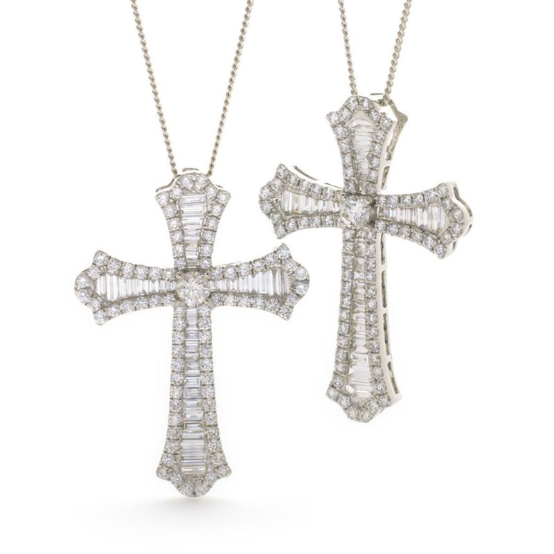 Collier Or 18 Carats et Diamants Croisade