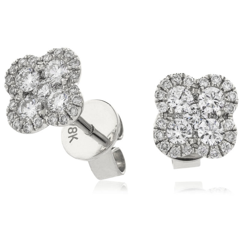 Boucles d'oreille Or Diamants Nissana