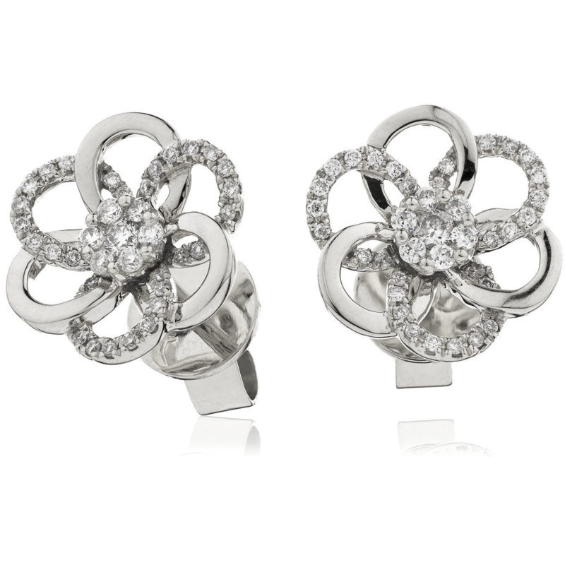 Boucles d'oreilles or Diamants Florence