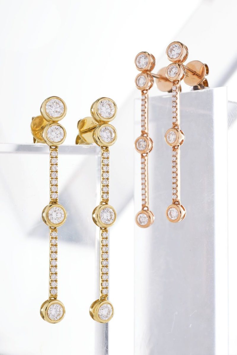 Boucles d'oreilles Diamants et Or 18 carat Shawnee