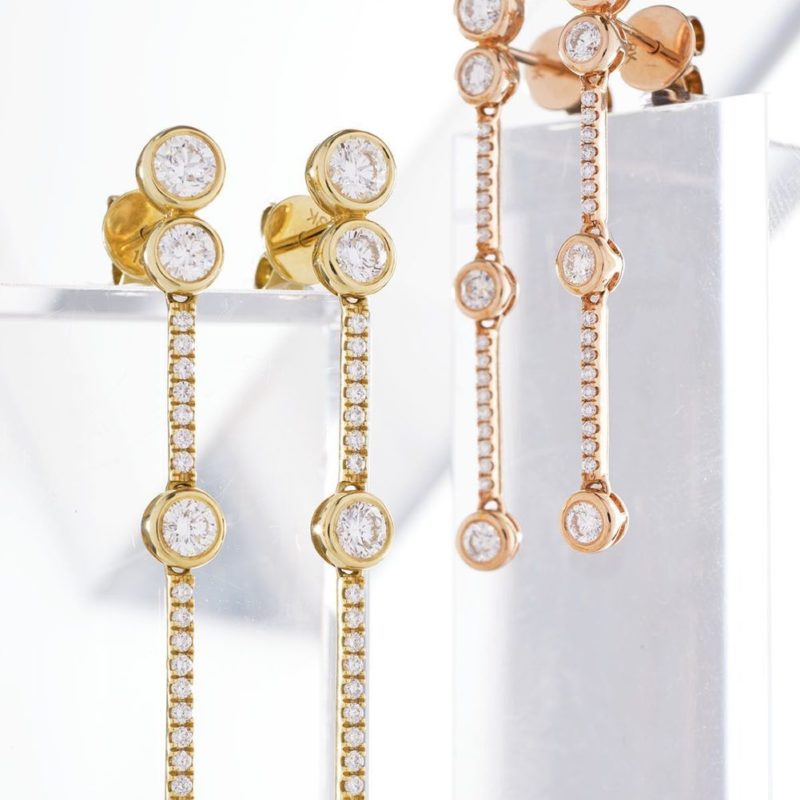 Boucles d'oreilles Diamants et Or 18 carat Shawnee