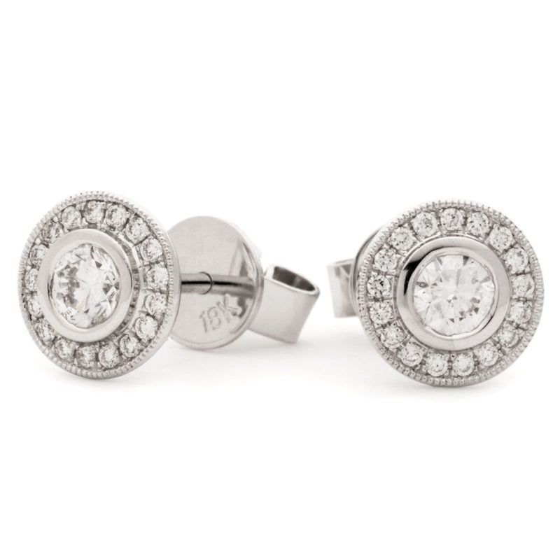 Boucles d'oreille Or 18 Carats et Diamants Dionisa