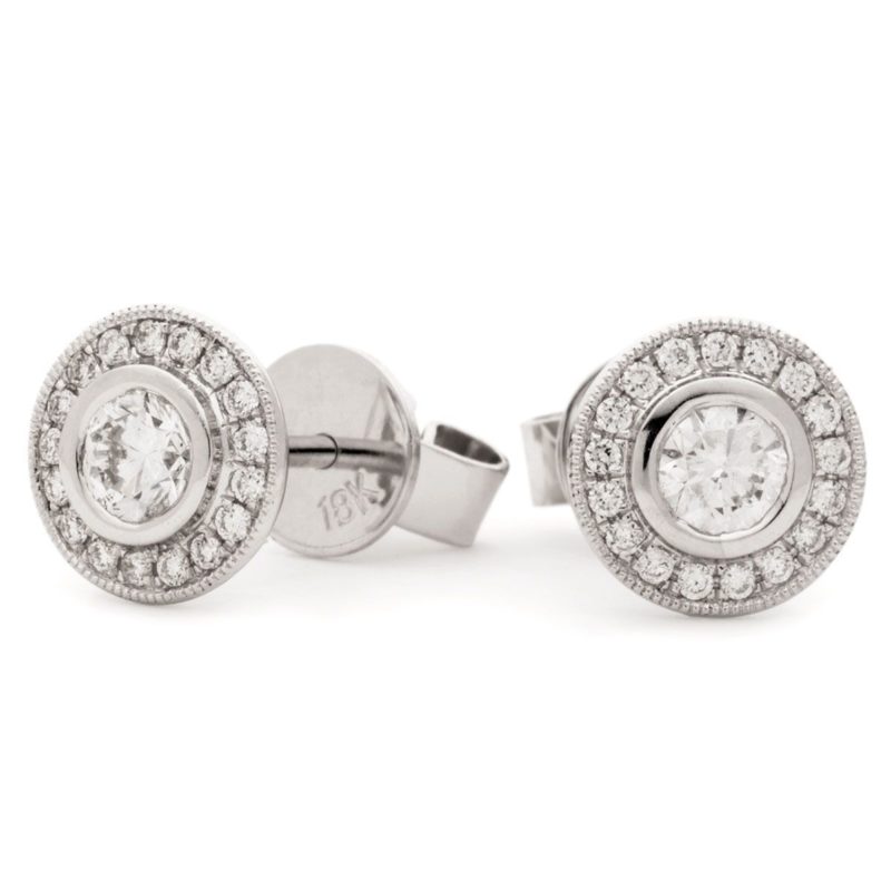 Boucles d'oreille Or 18 Carats et Diamants Dionisa