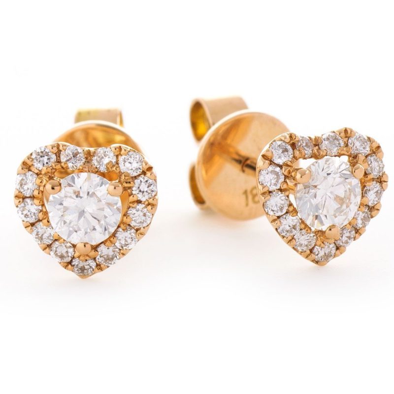 Boucles d'oreille Or 18 Carats et Diamants Navy