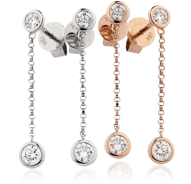 Boucles d'oreille Diamants et Or 18 Carats Karlene