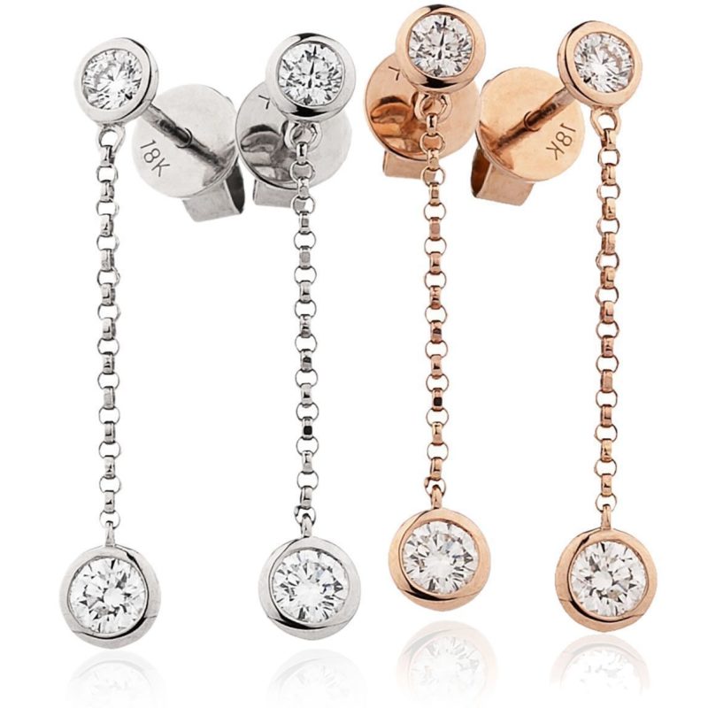 Boucles d'oreille Diamants et Or 18 Carats Karlene