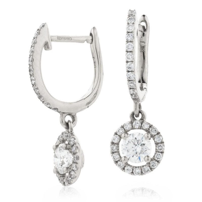 Boucles d'oreille Diamants et Or 18 Carats Dvora