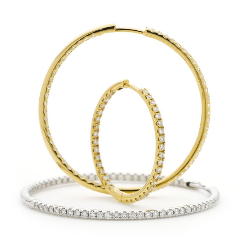 Créole Or 18 Carats et Diamants Chiara