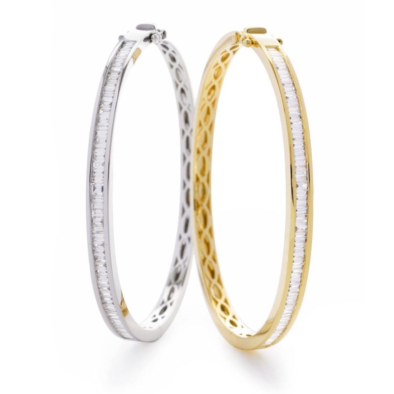 Bracelet Jonc Diamants et Or 18 Carats Sabine