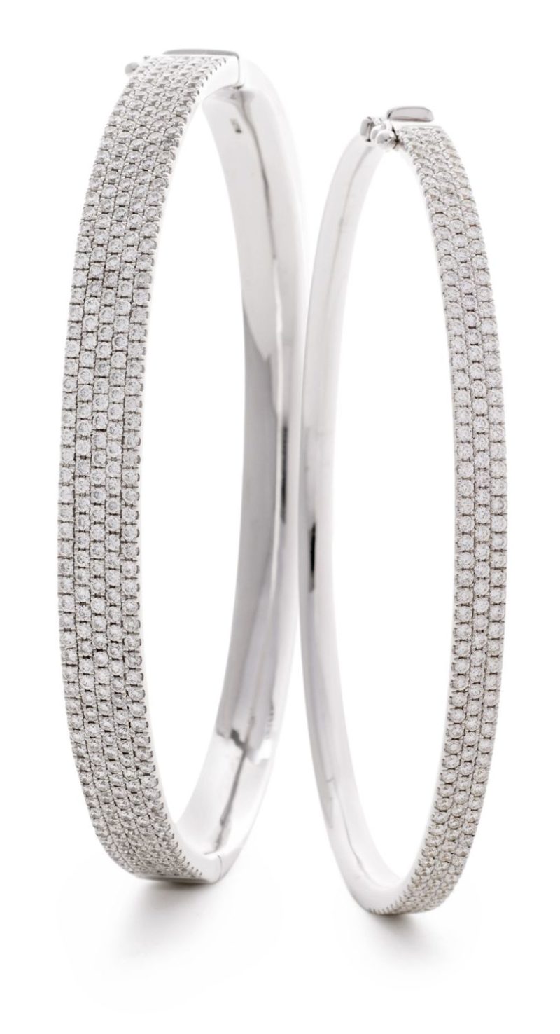 Bracelet Jonc Diamants et Or 18 Carats Elionah