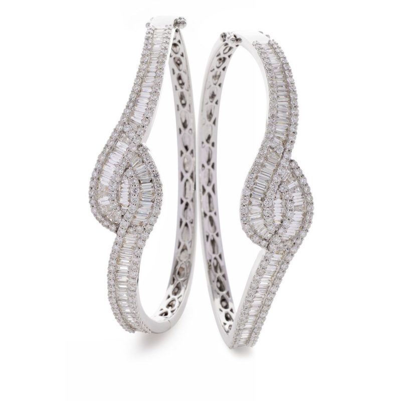 Bracelet Jonc Or 18 Carats et Diamants Lony